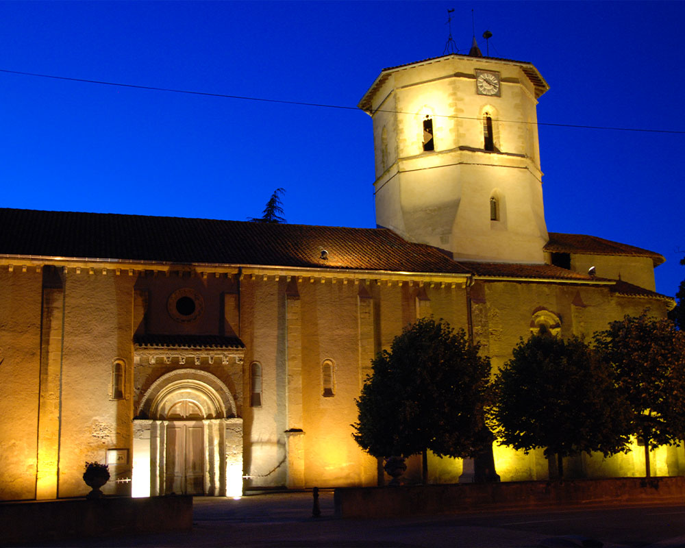 Eglise de nuit- Ville de Maubourguet (65) Hautes-Pyrénées